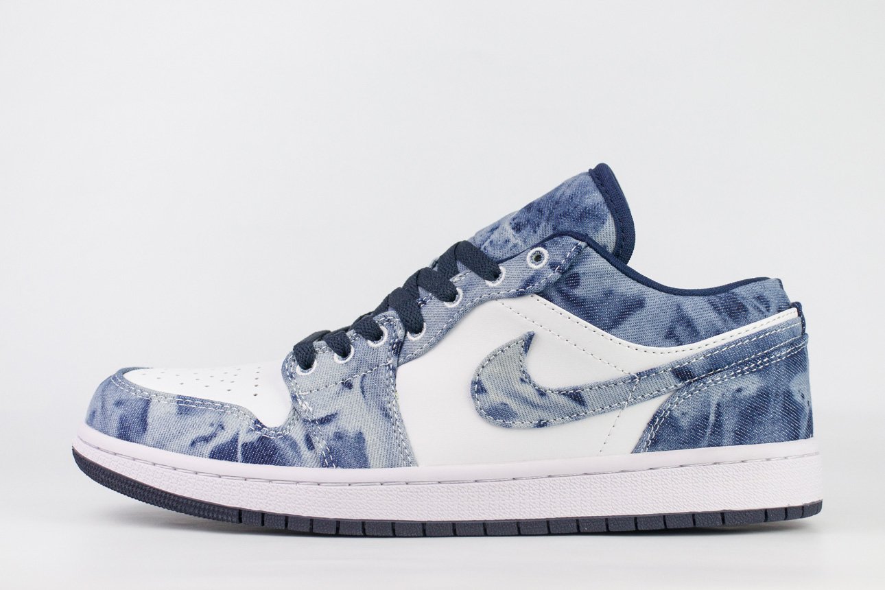 Nike Air Jordan 1 Low Washed Denim white blue KEDRED